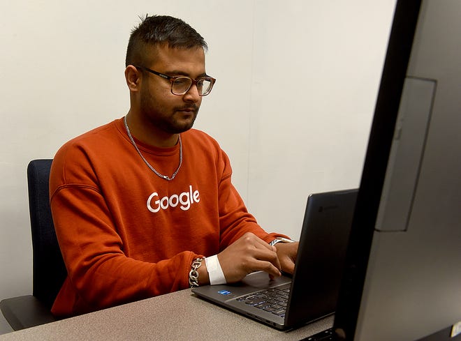 Columbia College student Saurav Bhattarai is studying computer science and has secured a position with Google after he graduates this spring.